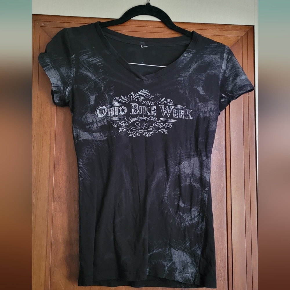Ohio Bike Week Black T-Shirt #16